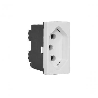 Imagem de Tomada 2P+T 20A 250V 615060BC para Instalação Elétrica Residencial e Comercial com Born...