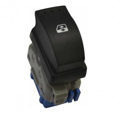 Imagem de Tecla Acionadora de Vidro Elétrico Simples para Painel Modelo F103 Compatível com Renault Duster Após 11 Logan Laguna