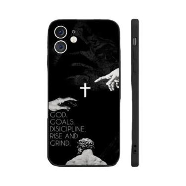 Imagem de Capa De Silicone Cruz De Jesus Para iPhone 16 15 14 13 12 11 pro Max D