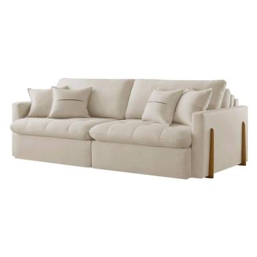 Imagem de Sofa Cama Lisboa 180cm Braco 10cm Retratil e Reclinavel  Meu Sofa Online