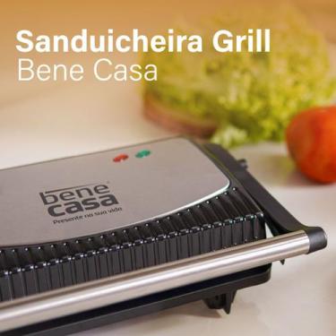 Imagem de Sanduicheira Grill Elétrica Antiaderente Bene Casa, 110V