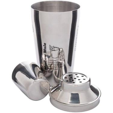 Imagem de Coqueteleira 400ml com Receitas Aço Inox - Lyor