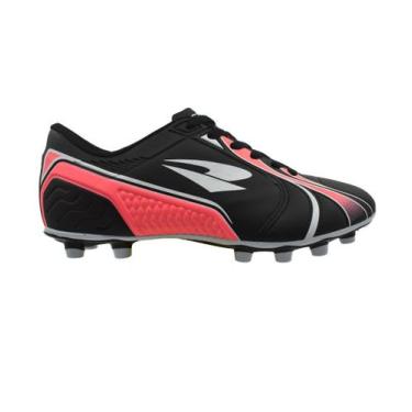 Imagem de Chuteira Campo Dray Topfly 363 Juvenil, Preto, Coral, 33