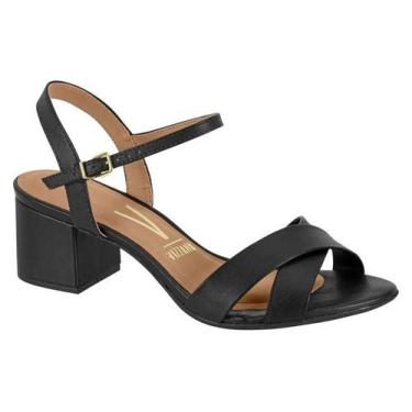 Imagem de Sandália Vizzano Salto Grosso Médio - Nude 6291.927, Preto, 37
