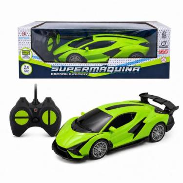 Imagem de Carro De Controle Remoto Supermáquina Verde - Polibrinq