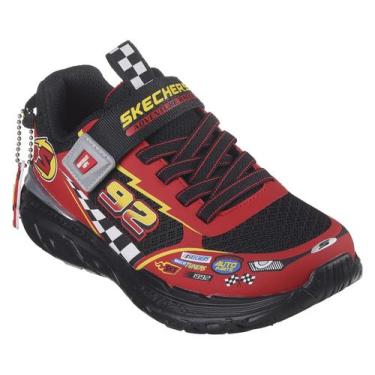 Imagem de Tenis skechers skech tracks juvenil, Preto e vermelho, 32