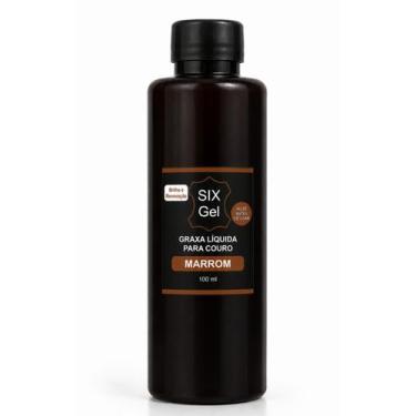 Imagem de SIX Gel GRAXA LÍQUIDA PARA COURO, Marrom, 100ml