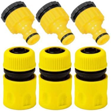 Imagem de Conjunto esguicho bico engate rápido mangueira 6 peças beltools