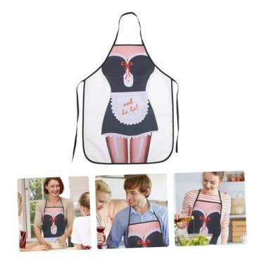 Imagem de Avental Engraçado Cozinha Sexy Maid Ooh La La Impermeável Churrasco Pr