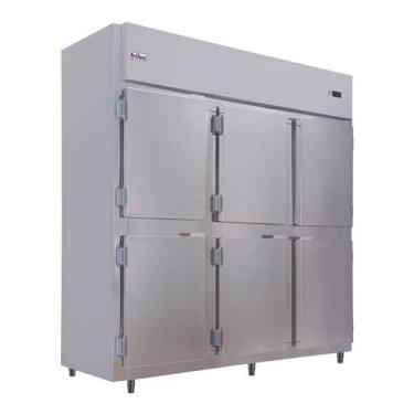Imagem de Mini Câmara Comercial 6 Portas 1400 Litros RF067 Frilux 220V