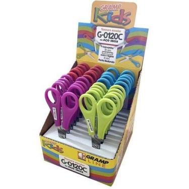 Imagem de Tesoura Escolar G-0120 Cores Sortidas 13cm Caixa Com 20 Unidades - Gra