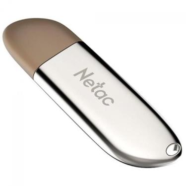 Imagem de Pendrive Netac U352, 128GB, USB 2.0, Prata, NT03U352N-128G-20PN