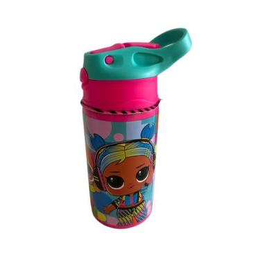 Imagem de Garrafa Infantil Inox Água Suco Escolar Pequena Lol 500ml - luxcel