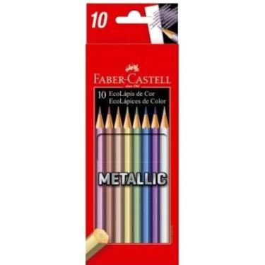 Imagem de Lápis de Cor 10 Cores Metallic Faber-castell, Unico