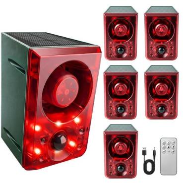 Imagem de Alarme Solar ChunHee com Sensor de Movimento e Som Alto de 130dB - Kit