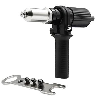 Imagem de KKmoon Rebite elétrica Porca Máquina Núcleo Puxar Acessórios Anexos Rebitadeira Sem Fios Adaptador De Junta De Broca Rebitadeira Inserção De Ferramentas Porca