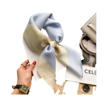 Imagem de Lenço Quadrado De Seda Luxuoso Feminino Para Verão, Hijab, Lenço De Pe