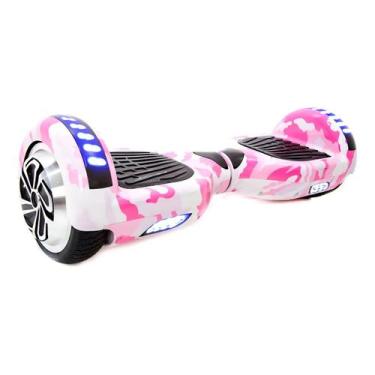 Imagem de Hoverboard Bluetooth Rosa Com LED Para Passeio E Diversão - Brinovar