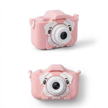 Imagem de Câmera Digital Fotográfica Infantil Rosa Brinquedo Educativo e Interat