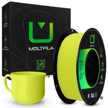 Imagem de Filamento Impressora 3D PLA Matte Fosco 1,75mm 1kg Multfila - Multifil