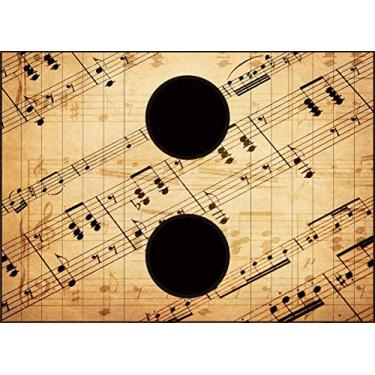 Imagem de Esteira Para Sofá Personalizada Notas Músicais - Tuddo Decor