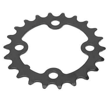Imagem de Coroa de bicicleta 22T, melhor aderência BCD 64mm coroa de aço carbono resistente ao desgaste atualizado para a maioria dos modelos de bicicleta