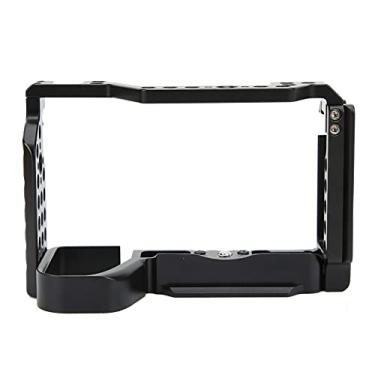 Imagem de Câmera para fotografia em formato de coelho, câmera preta oca de resistência ao desgaste e em metal para luzes de vídeo Sony A6600