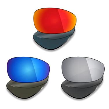 Imagem de 3 pares de lentes polarizadas de substituição Mryok para óculos de sol Oakley Juliet – Opções