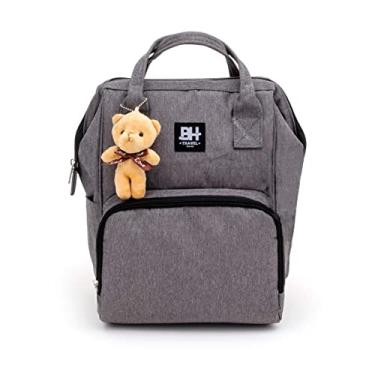 Imagem de Bolsa Mochila Maternidade Impermeável Pequena (Cinza)