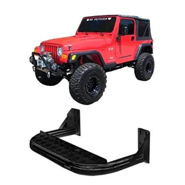 Imagem de Estribo Chapa aço compatível com Jeep wrangler Preto Compatível Até 1988
