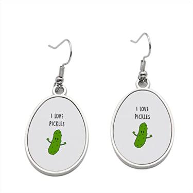 Imagem de Brinco I Love Pickles – Brincos pendentes para meninas – Presente de festa de aniversário dos namorados