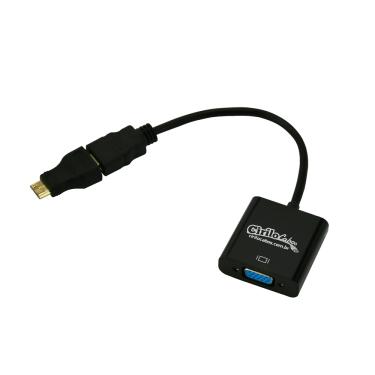 Imagem de Kit Cabo Conversor HDMI para VGA + Adaptador
