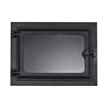 Imagem de Porta Forno Ferro Fundido Com Vidro 31,5x46cm - Modelo Libaneza G