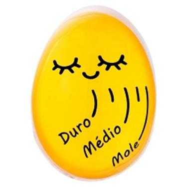 Imagem de Termômetro Para Cozimento De Ovos Mole/Médio/Duro Egg Timer COR:Amarelo