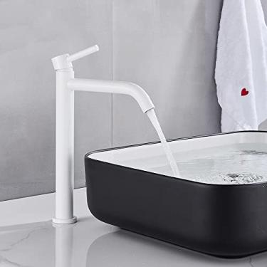 Imagem de Torneira de bacia preta lavatório de banheiro torneira misturador de água quente bacia de água fria torneira torneira do banheiro torneira de ouro escovado, branco, China