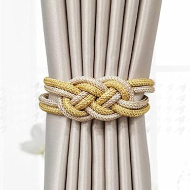 Imagem de 2 Pçs/conjunto Cortina Magnética Fivela Fivela Retenções Clipe Ímã Para Cortina Rod Tie Backs Cintos Pendurados Corda Acessórios Acessórios Cortina Decoração do Quarto, E, 47cm