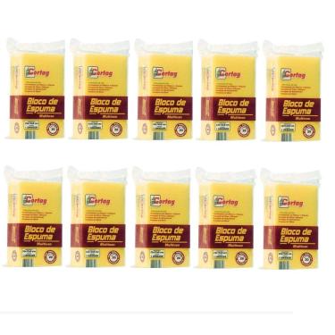 Imagem de Bloco Espuma Multiuso Cortag C/ 10 Peças