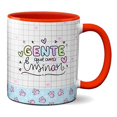 Imagem de Caneca Presente Dia Dos Professores Gente Que Ama Ensinar (Vermelha)