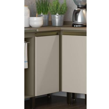 Imagem de Balcão Canto Reto 01 Porta Connect Henn Duna Com Cristal