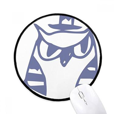 Imagem de DIYthinker Chapéu de desenho animado Bird Protect Animal Pet Lover Mouse Pad Desktop Office Tapete Redondo para Computador