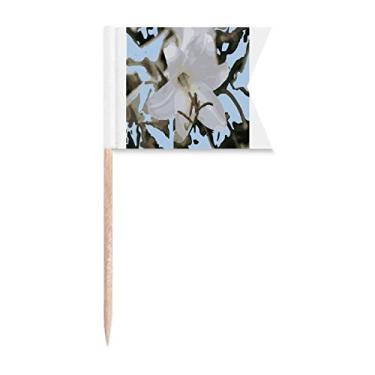 Imagem de Chile Lily Lilium Art Deco Presente Fashion Palito Bandeiras Marcação para Bolo Festa Prato de Queijo