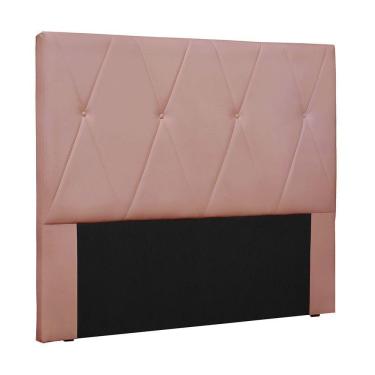 Imagem de Cabeceira Para Cama Box King Aquilla 195Cm Veludo Rosa