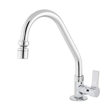 Imagem de Torneira Cozinha Bica Móvel Alavanca Arejador 1168 C-70 1/4 Volta Metal