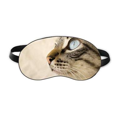 Imagem de Animal Blue Eye Gatinho Cinza Foto Sleep Eye Shield Soft Night Blinfold Shade Cover