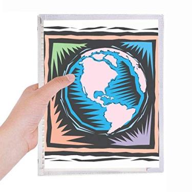 Imagem de Caderno de anotações Mysterious Blue Earth com elemento mexicano e folhas soltas