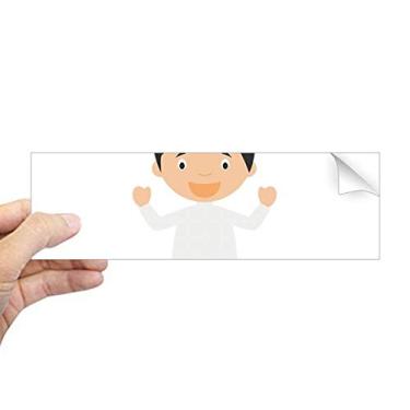 Imagem de DIYthinker Adesivo de para-choque retangular branco com desenho de Dervishe
