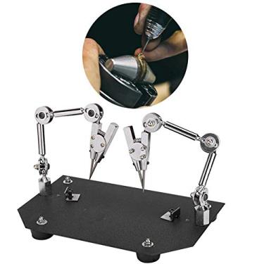 Imagem de Clipe de fixação de solda, clipe de trabalho de solda auxiliar, grampo de mesa para conserto de solda