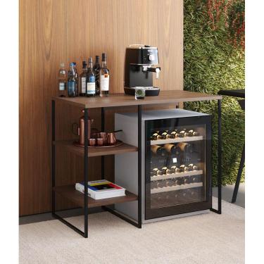 Imagem de Aparador Industrial p/ Cervejeira c/2 prateleiras 95x75x50cm