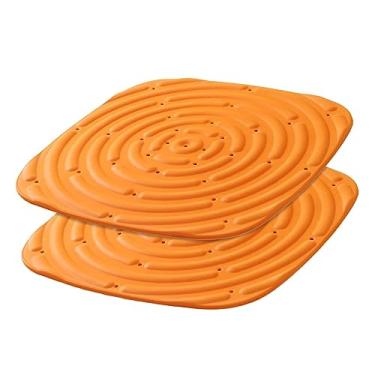 Imagem de Fenteer 2 almofadas de ninho laváveis almofadas de caixa de ninho de galinha reutilizáveis forros de caixa de ninho de galinha para galinheiros acessórios, laranja