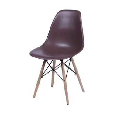 Imagem de Cadeira Eames Dkr Sala De Jantar 46X80,5X42cm Marrom Café - Or Design